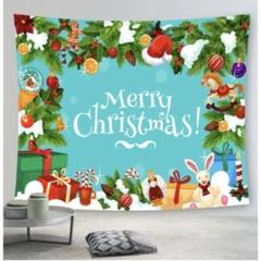 クリスマス パーティー 背景布 オーナメント 壁掛け タペストリー　飾り