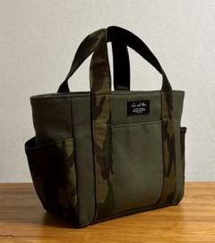 ハンドメイドトートバッグ　トートバッグ　帆布トートバッグ　迷彩柄　帆布