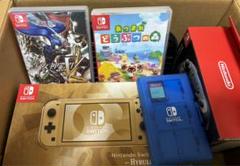 Switch Lite ハイラル+純正プロコン+アクセサリ＋ソフト２本セット