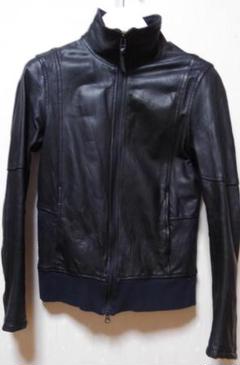 shama/シャマ 美品 ライダース レザージャージ レザートラックジャケット
