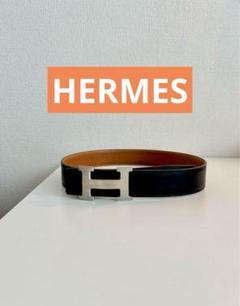 【HERMES】コンスタンスリバーシブル　シルバーバックル ベルト 65保存袋付 HERMES】コンスタンスリバーシブル シルバーバックル ベルト 65