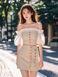 春夏デートにぴったり！セットアップ　清楚でおしゃれなスタイル