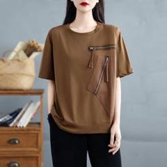 Tシャツ 大きいサイズ シンプル オシャレ 3カラー展開I ラウンドネック