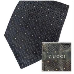 グッチGUCCI新品未使用高級ネクタイ☆ブラック☆ネクタイ☆GG柄