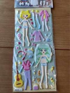 在庫一掃大減価！子供用プリンセス衣替えシール ランダム5枚入り
