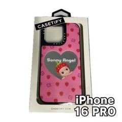 低価格で大人気の CASETiFY ストロベリー ソニーエンジェル ケース iPhone16PRO iPhoneアクセサリー