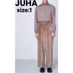 【美品】即完売 JUHA ユハ YETI WIDE PANTS ファー ベージュのサムネイル