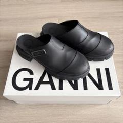 GANNI ブラック サボ・クロッグサンダル サイズ37 - メルカリ