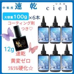レジン液 超速乾!!直射日光でも永久クリア✨シエル100g6本大人気コート剤つき m61855999027_1.jpg?1750207353