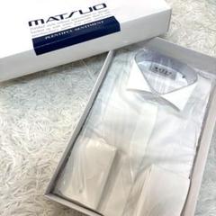 【新品】MAZZO 立ち襟シャツ　ウィングカラーシャツ M 白　結婚式　正装