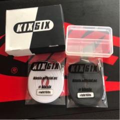 KIXSIX WAXED SHOELACE 160 シルバーチップ