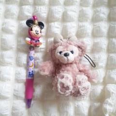 Shelley May ぬいぐるみキーホルダー　ミニーマウスシャープペン