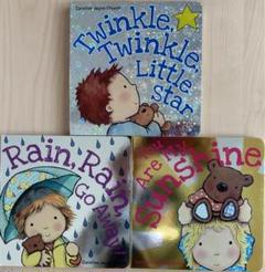 Twinkle+Rain+Sunshine 3冊セット 英語絵本 英語童謡 新品