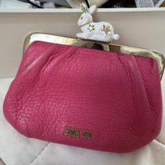 一度使用のみ】ANNA SUI 財布 ラパン うさぎ がま口 黒 アナスイ