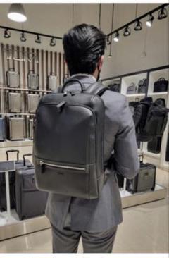 New TUMI Monroe Foxwood laptop backpack black carbon fiber