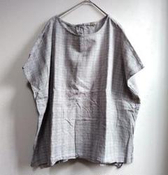 SM2　サマンサモスモス　フレンチスリーブカットソー　リネン　コットン　チェック