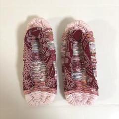 ハンドメイド 布ぞうり 布わらじ　布草鞋 ピンク スリッパ ルームシューズ