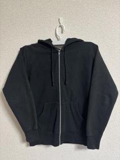Supreme ブラック ジップアップパーカー