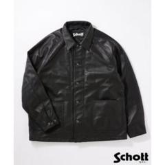 ✨美品 ショット × ジャーナルスタンダード 希少 レザー 切替 ピーコート ギフト】 × ショット ✨美品 ジャーナルスタンダード 切替