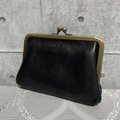 美品✨ダコタ黒レザーがま口コインケース - メルカリ