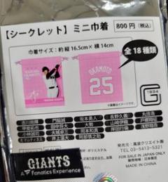 巨人 読売ジャイアンツ 岸田行倫選手 シークレットミニ巾着 ランダム