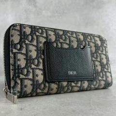 ✨️美品✨️クリスチャンディオール 長財布 トロッター ロゴ レザー キャンバス