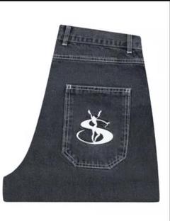 ヤードセールブラックデニム 中古・古着通販】YARDSALE (ヤードセール) デニムパンツ