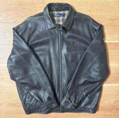 Polo Ralph Lauren ブラックレザージャケット XL