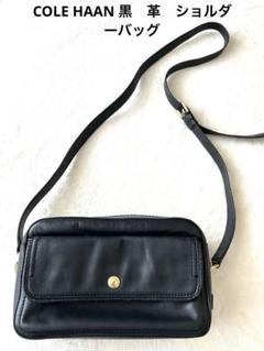 美品 コールハーン 2way ショルダーバッグ レザー ブラック 黒 保存袋付き Cole Haan コールハーン ショルダーバッグ 2Wayバッグ レザー