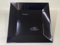 茶道具 古物品 四方盆 真塗 青海波 螺鈿 木製