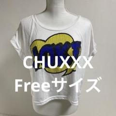 CHU XXX JOKEプリントルーズフィットTシャツカジュアル(0602)