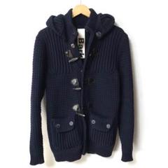 美品 Bark バーグ ニットダッフルコート size S ネイビー