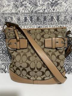 COACH コーチ ショルダーバッグ F03574 シグネチャー ブラウン
