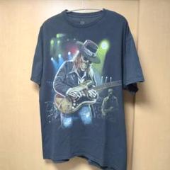 リキッドブルー Tシャツ スカル エンジェル ギター ホラー ロックT