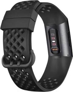コンパチブル with Fitbit Charge4 バンド　ブルー