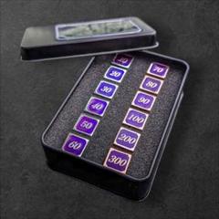 【数量限定セール】オリジナル メタル ダメカンダイス パープル 数量限定セール】オリジナル メタル ダメカンダイス パープル