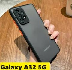 Galaxy A32 5G　半透明　マット　黒　Galaxyケース