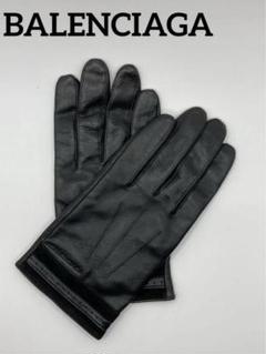 BALENCIAGA レザー手袋 黒 BALENCIAGA レザー手袋 黒