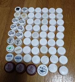 ペットボトルのキャップ 白系58個＋大4個