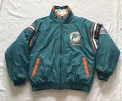 マ*ス様 90s NFL マイアミドルフィンズ ナイロンスタジャン CHALKL マ*ス様 90s NFL マイアミドルフィンズ ナイロンスタジャン