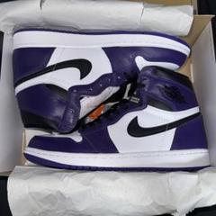 NIKE ナイキ　エアジョーダン1 ハイ　コートパープル