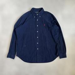 90s Ralph Lauren ネイビー 長袖シャツ classic fit