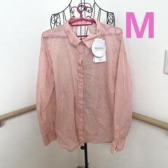 新品未使用タグ付き しまむら ピンク シアーシャツM - メルカリ