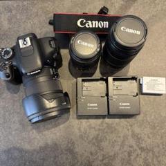 【在庫処分大特価!!】 中古品】【一部故障品】Canon 本体レンズセット x5 kiss EOS デジタルカメラ