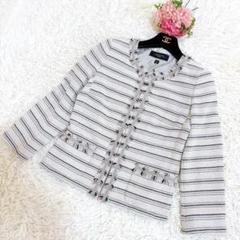 美品♦︎Max Mara♦︎ノーカラージャケット　高級　白タグ　ツイード　春 2025年最新】Max Mara カラー：ホワイト系 ノーカラージャケット