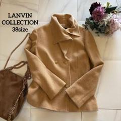 LANVIN COLLECTION 38 ダブルショートコート　キャメル LANVIN COLLECTION 38 ダブルショートコート キャメル - メルカリ