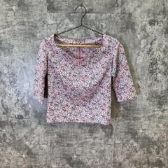 ✨LAUTREAMONT✨ロートレアモン♡七分袖シャツ♡ブラウス♡花柄♡紫(2)