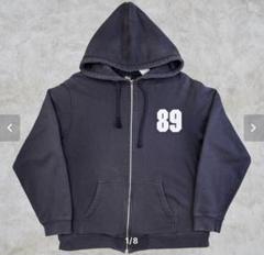 00s old stussy ナイロン ジップパーカー 紺タグ