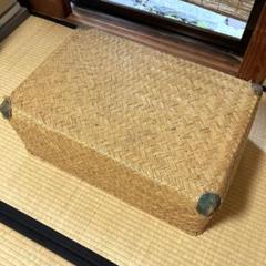 Amazon.co.jp: 昭和レトロ行李こおり柳行李アンティーク古民具
