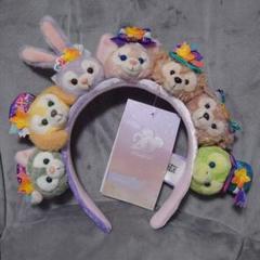 ALOHA ダンシングスノーフレークス　クッキーアン ジェラトーニ カチュ 香港ディズニー☆ダッフィー&フレンズ カチューシャ＋人形7個